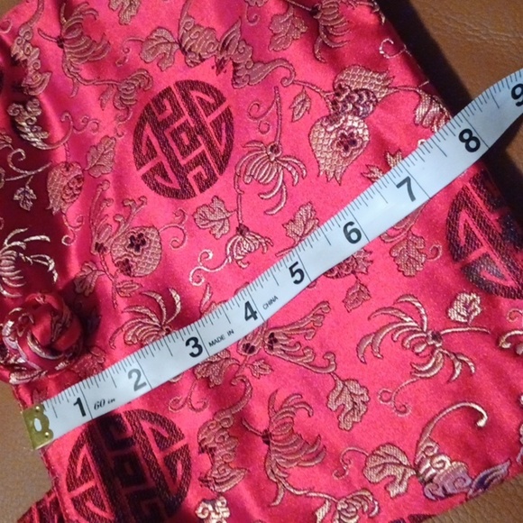 💙🏍Elegant Red Brocade Handbag - Picture 6 of 7